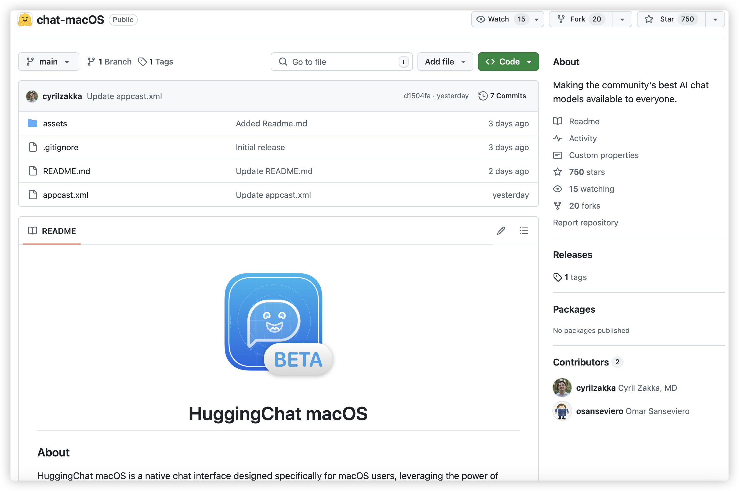 HuggingChat macOS 版现已发布